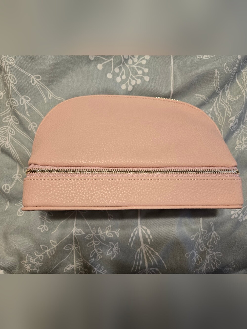 Blush Pink Dome Cosmetic And Jewelry Pouch